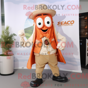 Peach Fried Calamari maskot...