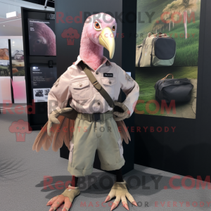Pink Guinea Fowl mascot...