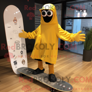 Máscara de skate Gold com...