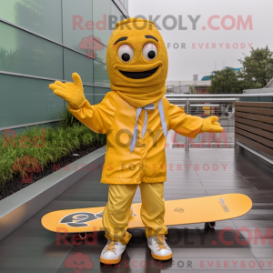 Gold Skateboard mascot...