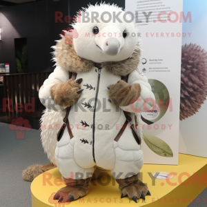 White Pangolin mascot...