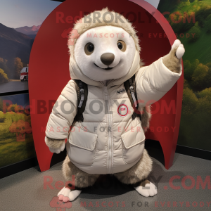 White Pangolin mascot...