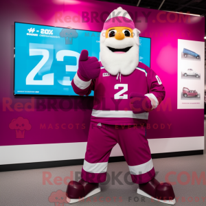 Magenta Kij hokejowy maskot...