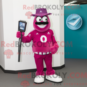 Magenta Kij hokejowy maskot...