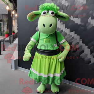 Lime Green Suffolk Sheep...