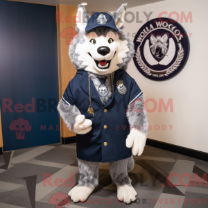 Navy Say Wolf Maskottchen...