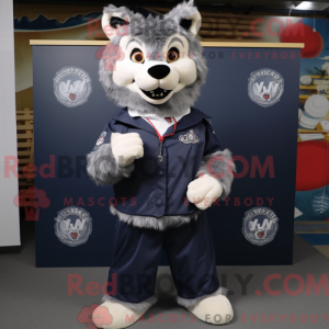 Navy Say Wolf maskot...