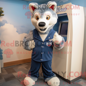 Navy Say Wolf Maskottchen...