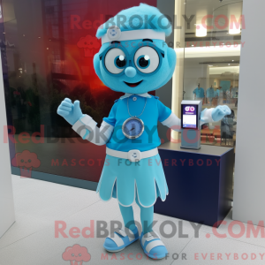Disfraz de mascota Sky Blue...