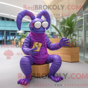 Disfraz de mascota Purple...