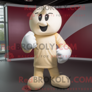 Cream Boksehandske maskot...
