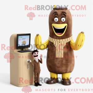 Brown Baa-mascottekostuum...