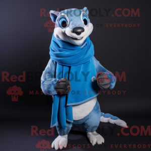 Blue Badger mascottekostuum...