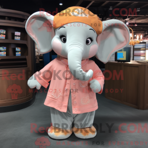 Peach Elephant maskot...
