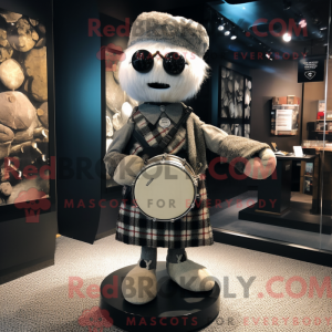 Silver Bagpipe mascot...