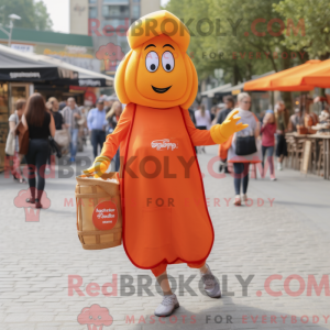 Oranje Currywurst mascotte...