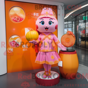 Rosa mandarin-maskotkostyme...