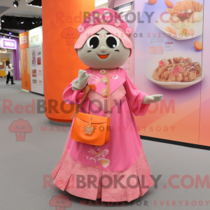 Pink mandarin maskot...