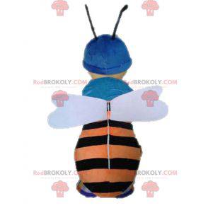 Bee mascot. Orange and black insect mascot - Redbrokoly.com