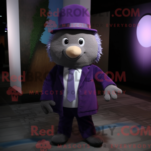 Purple Hedgehog mascot...
