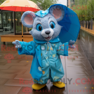 Blå Dormus maskot drakt...