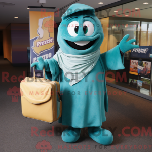 Teal Pesto Pasta mascot...