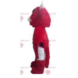 Červený a bílý býk maskot. Maskot Chicago Bulls - Redbrokoly.com