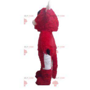 Mascote touro vermelho e branco. Mascote Chicago Bulls -