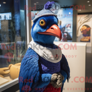 Blå fasan maskot drakt...