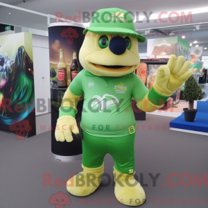 Postava maskota Lime Green...