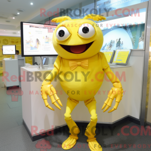 Lemon Yellow Crab mascot...