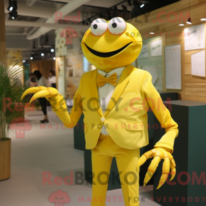 Lemon Yellow Crab mascot...