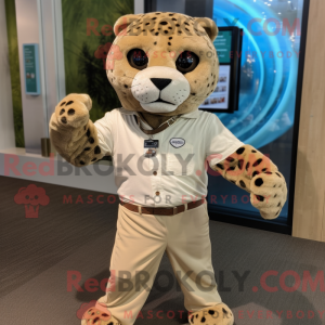 Tan Jaguar mascottekostuum...