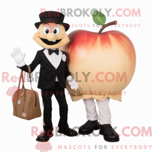 Tan Apple mascot costume...