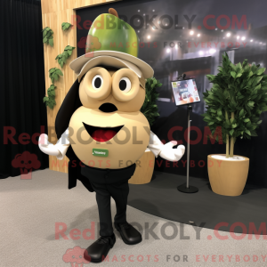 Tan Apple Maskottchen...