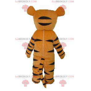 Mascot orange white and black tiger. Tigger mascot -