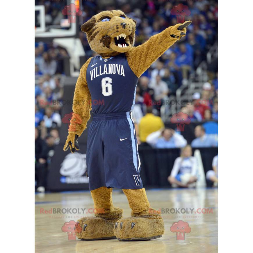 Mascotte della tigre marrone che sembra feroce - Redbrokoly.com Mascotte della tigre marrone che sembra feroce - Redbrokoly.com