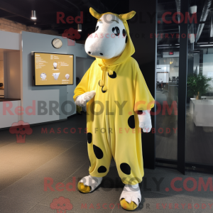 Disfraz de mascota de vaca...