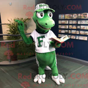 Green Iguanodon mascot...