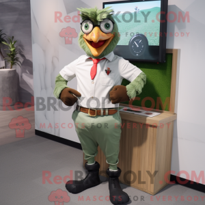Olive Roosters mascot...