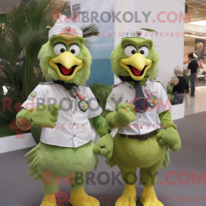 Olive Roosters mascot...