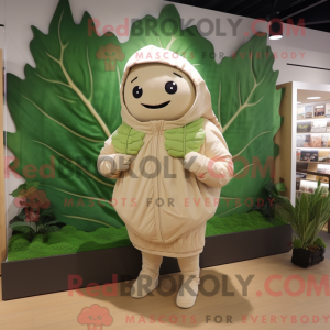 Beige koolblad...