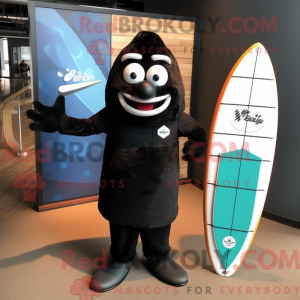 Sort Surfboard maskot...