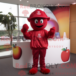 Red Plum maskot kostume...
