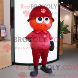 Red Plum mascottekostuum...