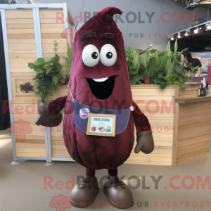 Maroon Eggplant mascot...