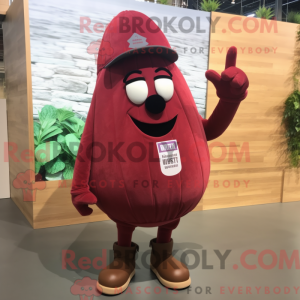 Maroon Eggplant mascot...