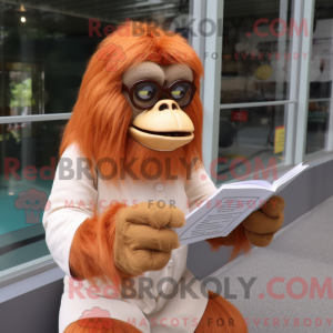Kremfarget orangutang...