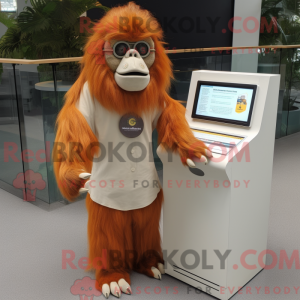 Kremfarget orangutang...