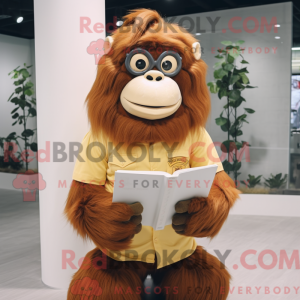 Creme Orangutang maskot...